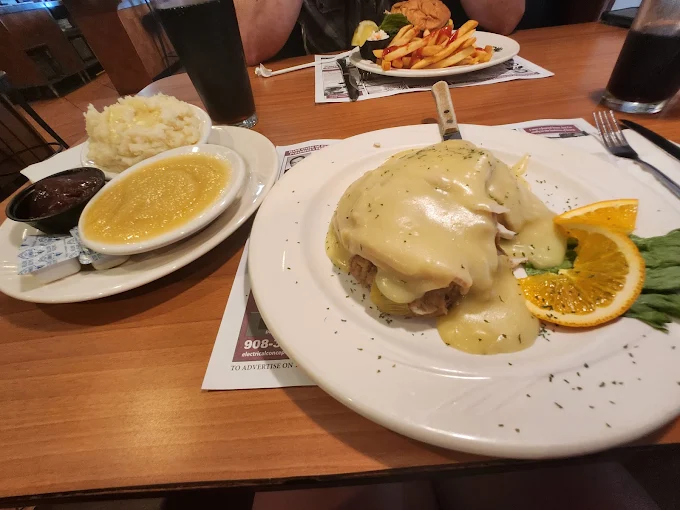 Hearty diner meal at Golden Star Diner